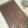 Bolsa kraft grande vichy chocolate - 10 u bolsa de papel kraft
