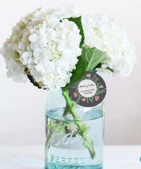 Etiqueta naturelle ideas boda