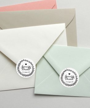pegatinas para bodas bonitas