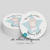 etiquetas de bautizo personalizadas
