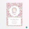 Recordatorio de bautizo clásico rosa Recordatorio de bautizo clásico rosa 1