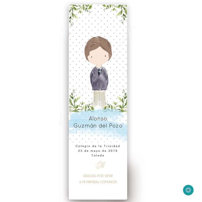 Marcapáginas de comunión Bosque con chaqueta marcapáginas de comunión