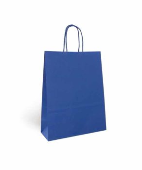 Bolsa de papel azul. 50u bolsas para detalles de comunión