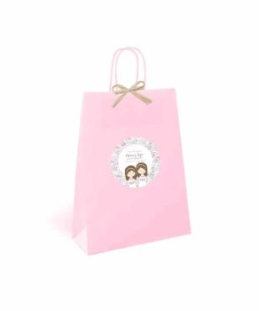 bolsa para regalos rosa