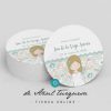 Etiquetas de comunión niña. Florecitas verde Etiquetas de comunión niña. Florecitas verde 1
