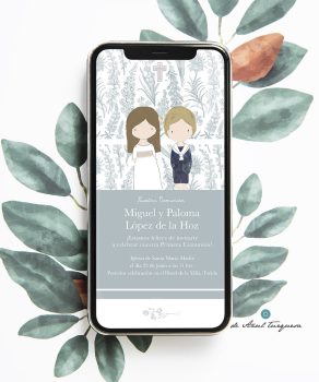 Invitaciones whatssapp comunion