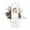 Marcapáginas floral marcapaginas comunion personalizados