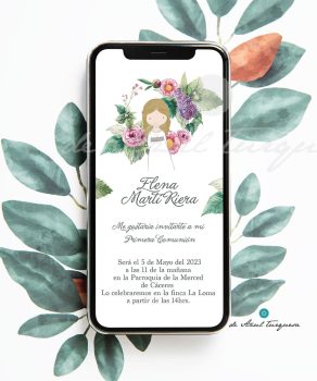 invitacion comunion whatsapp