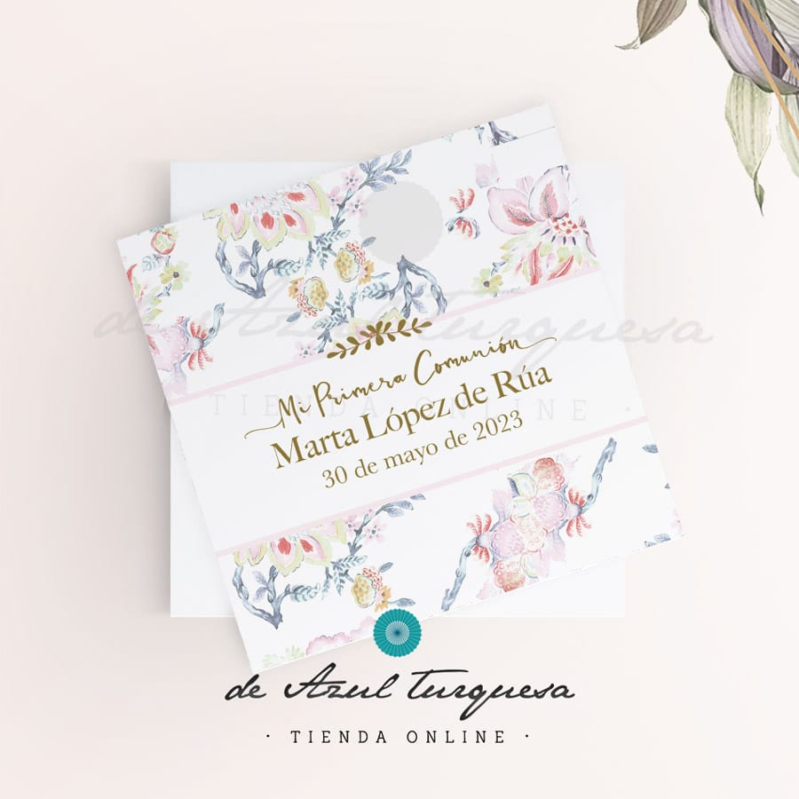 Etiqueta de comunión Atelier diseño comunion personalizados