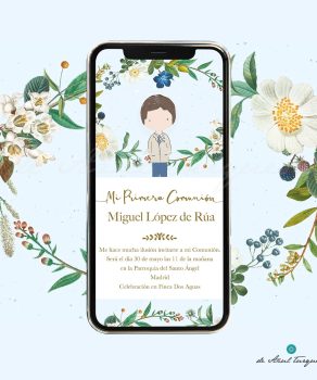 invitacion digital para comunion