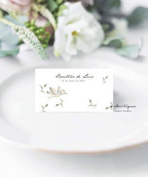 meseros personalizados para bautizo