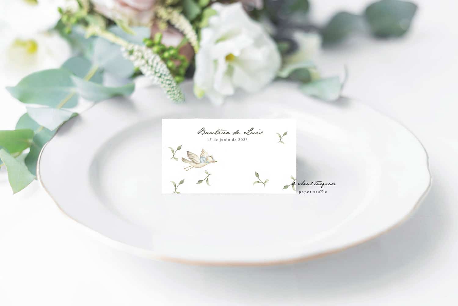 Meseros para candy bar Bebé meseros personalizados para bautizo