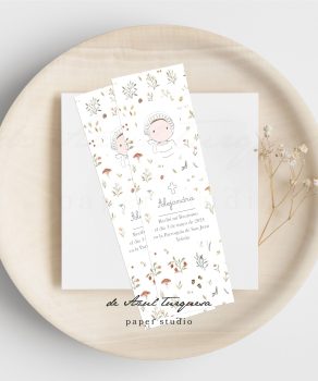 Marcapáginas de bautizo Campito recordatorios para bautizo bonitos online