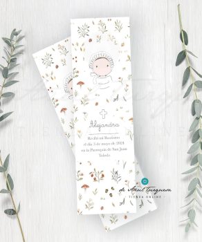 marcapaginas personalizados bautizo niño