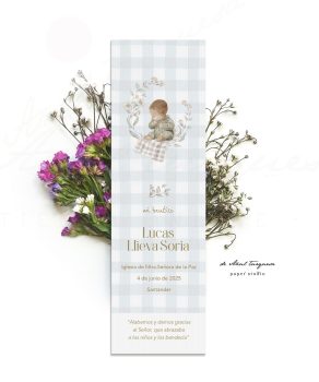 marcapaginas para bautizos cuadros Vichy