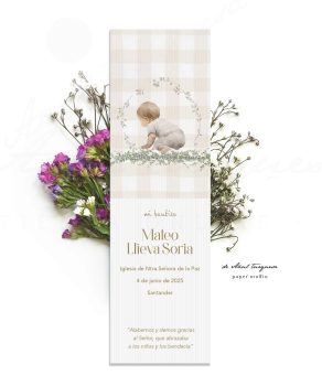 regalitos para bautizo marcapaginas invitados