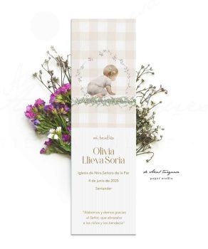 Marcapáginas para bautizo Petit marcapaginas de bautizo personalizados acuarelas
