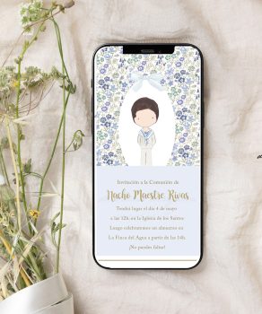 invitación comunion móvil