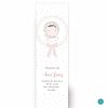 Marcapáginas bautizo confetti lacito rosa marcapaginas bautizo personalizados