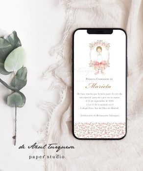 invitaciones para comunion whatsapp