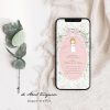Invitación digital Lazo Rosa