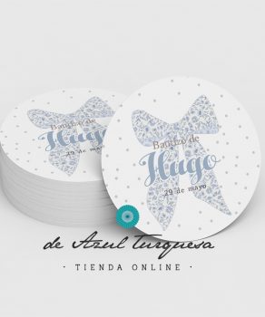 etiquetas para bautizo niño