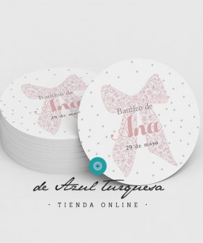 etiqueta para regalos de bautizo